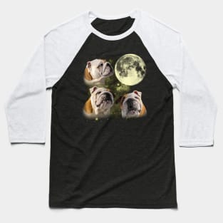 Bulldogs The Moon Classic Dog Breed Baseball T-Shirt